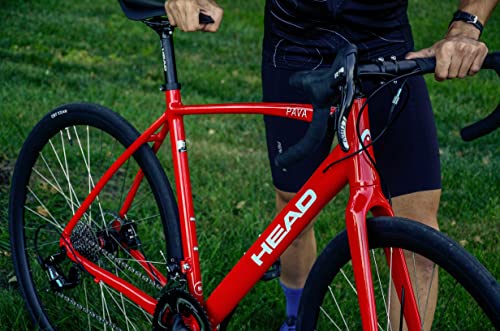 HEAD Pava 22 Speed Aluminum Road Bicycle with Carbon Fork Red