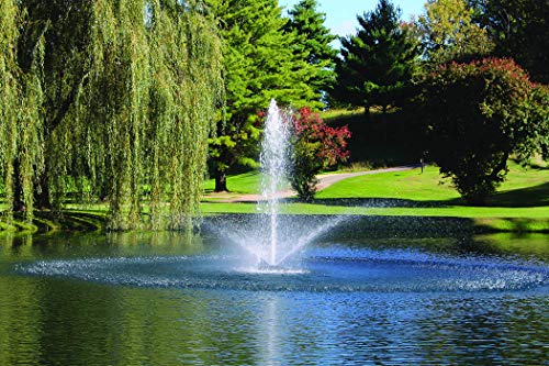 Kasco Floating Fountain with Color-Changing LED Lights 3/4HP Yellow