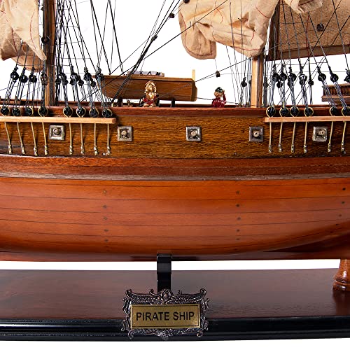 Old Modern Handicrafts Pirate Ship Model Exclusive Edition Brown