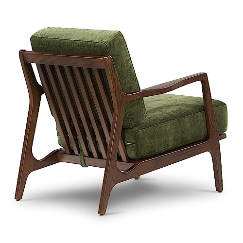 POLY & BARK Verity Lounge Chair Distressed Green Velvet