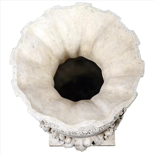 Design Toscano Greek Pan of Olympus Architectural Garden Urns Set of Two Roman Stone