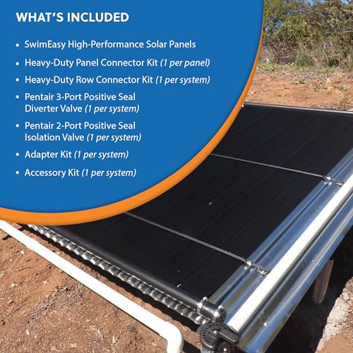SolarPoolSupply Triple Threat MAX Solar Pool Heating System Ultimate Performance Package 3-4'x8' 96 Square Feet