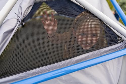 Jack and June Jungle Gym Canopy Set Outdoor Play UV-Resistant Blue/Grey