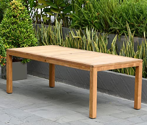 Brampton Patio Teak 9-pc Dining Set White