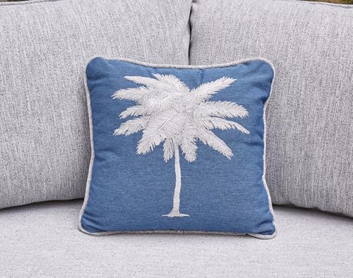 Signature Design by Ashley Naples Beach Casual Outdoor Loveseat Set of 2 with Cushions and Throw Pillows Grey