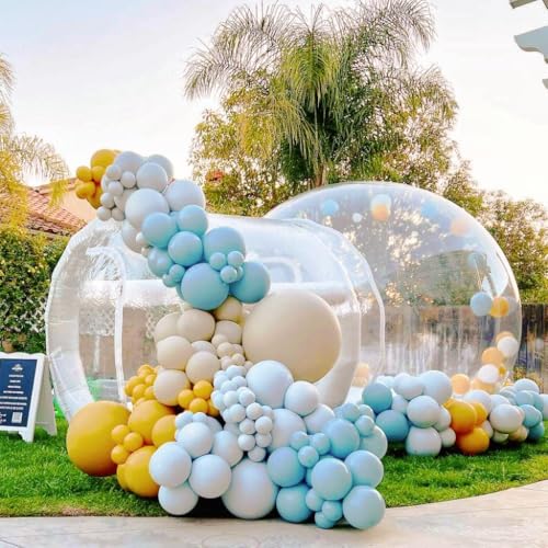 LA FEIER Inflatable Bubble House for Kids 10Ft Clear Dome Tent with Blower & Pump White