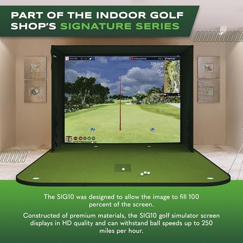 The Indoor Golf Shop SIG10 Golf Simulator Enclosure with SIGPRO Screen