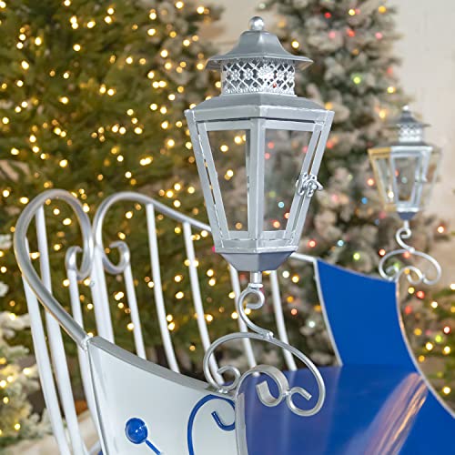 Zaer Ltd. Life-Size Christmas Outdoor Victorian Santa Sleigh Painted
