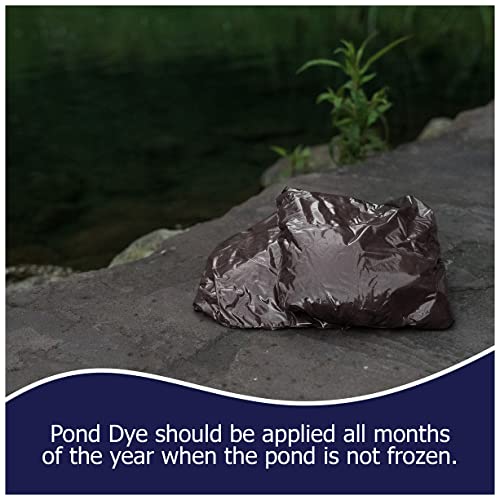 Natural Waterscapes Reflective Black Pond Dye Packets - 80 Water Soluble Packs Black