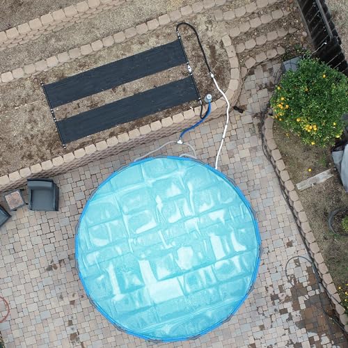 SolarPoolSupply SwimSizzle Ultimate Above Ground Pool Solar Heater - All-In-One Heater for 22-24ft Round/Up to 15’x30’ Oval Pools