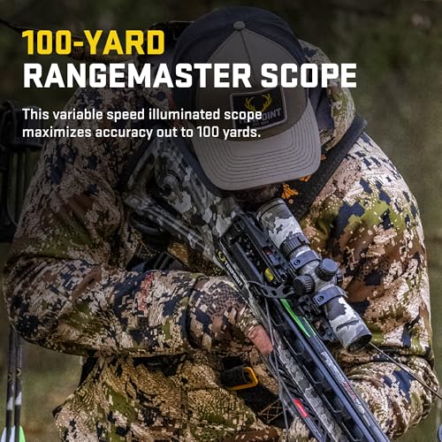 TenPoint Turbo X Crossbow Vektra - 415 FPS with 100-Yard RangeMaster Scope & ACUslide System