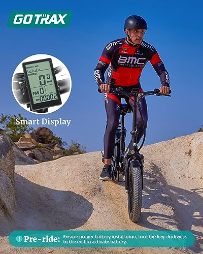 Gotrax F2 20" Folding Electric Bike Black Large