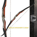 Bear Archery EBBQ Super Kodiak Recurve Bow 60-Inch 45-Pound Black/Brown Maple