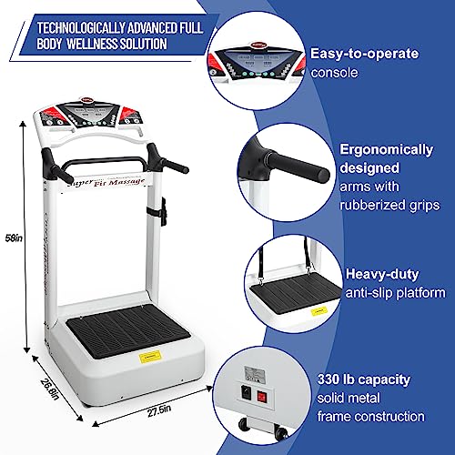 HNLIY Vibrating Plate Workout Machine Black