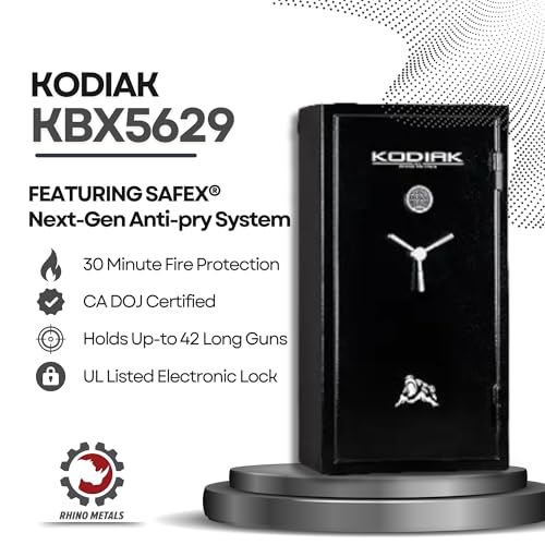 Kodiak KBX5629 Gun Safe for Rifles & Pistols Black