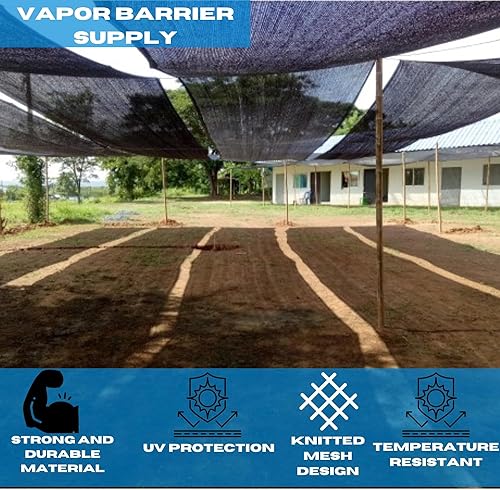 Generic VBS Black Shade Cloth Mesh Fabric 60% - 26' x 175'