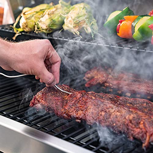 Lifetime Gas Grill and Wood Pellet Smoker Combo with WiFi and Bluetooth Control Black & Silver