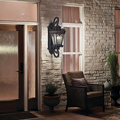 Bailey Street Home 4 Light Outdoor Wall Mount Black