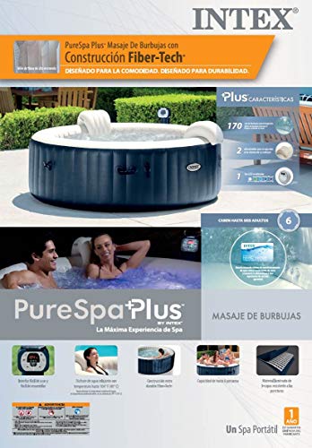 Intex PureSpa Inflatable Portable Hot Tub Blue