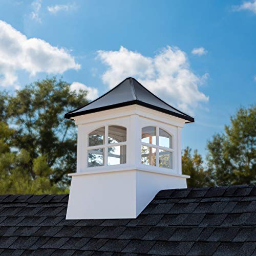 Good Directions Windsor Vinyl Black Aluminum Roof Cupola 18" x 27" Black