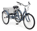 Schwinn Meridian Adult Tricycle Bike Slate Blue (24-Inch Wheels)