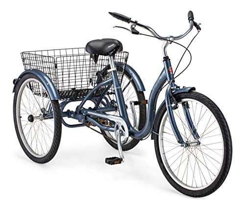 Schwinn Meridian Adult Tricycle Bike Slate Blue (24-Inch Wheels)