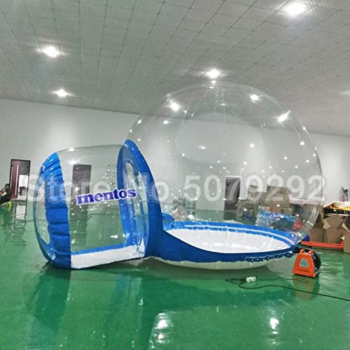 Generic Inflatable Double Rooms Bubble Tent 4M Main 2M Small Clear