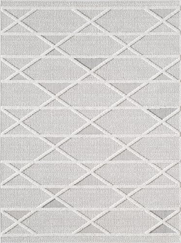 NEW HOME Prestige Moroccan Trellis Textured Area Rug Natural