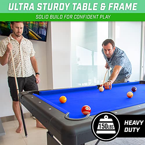 GoSports 7 ft Billiards Table Portable Pool Table Blue