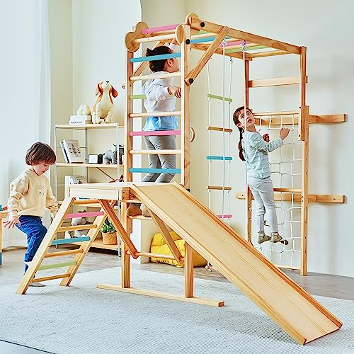 Avenlur Grove 8-in-1 Indoor Jungle Gym Colored Bars