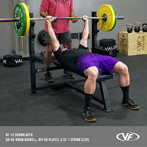 Valor Fitness Olympic Weight Bench Black
