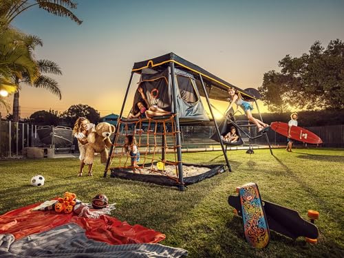 Vuly 360 Pro Max Large 3 Bay Swing Set Black