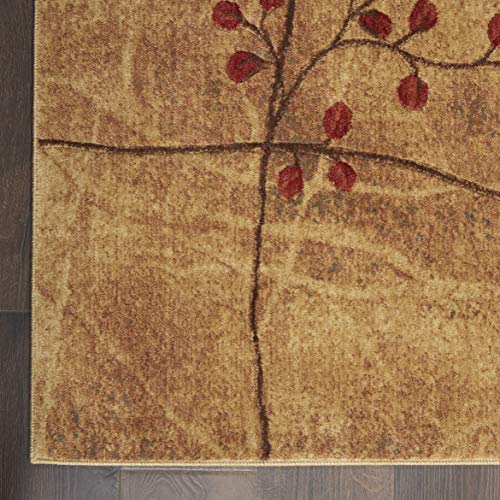 Nourison Somerset Rustic Area Rug 9'6" x 13' Latte