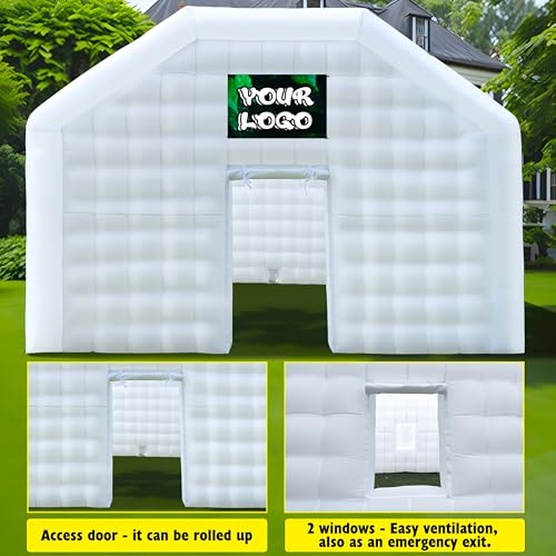 WARSUN Inflatable Night Club Party Tent 20x16.5x12Ft White