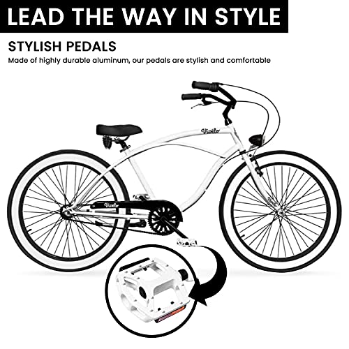 Vivelo Rider X Beach Cruiser for Men Complete Bike 3-Speed Clyde