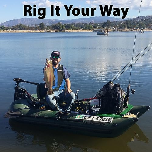 Sea Eagle 285 Frameless Inflatable 9’ Pontoon Fishing Boat Green