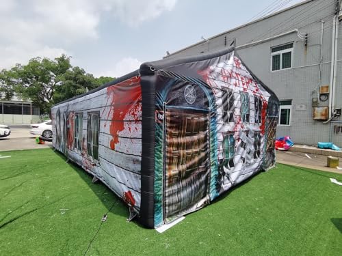 GEPAS Giant Inflatable Maze Game Halloween Haunted House As Picture Show