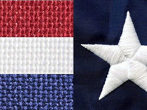 Eder Flag Endura-Nylon Flag with Vertical Stitching & Reinforced Corners White 15x25