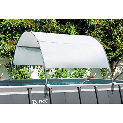 Intex Prism Frame Oval Swimming Pool Set Gray