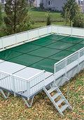 Loop-Loc Mesh Rectangle Safety Cover 12x24 Ft Green
