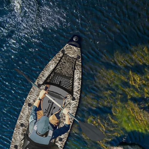 Waimea Bay Rigid Inflatables Grass Camo 3 Seater Fishing Kayak Multicolor