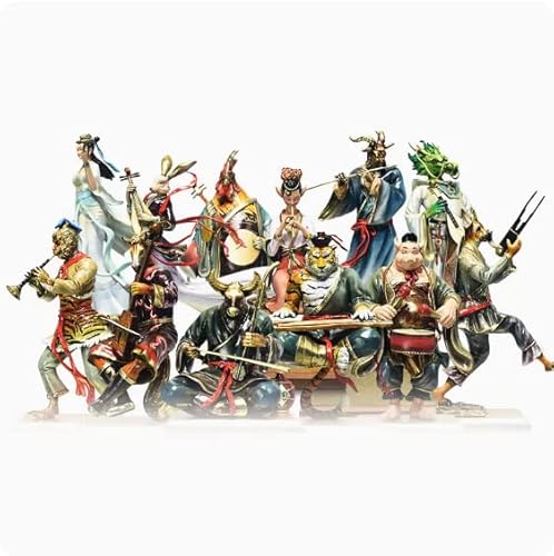 Generic Samael China Zodiac Mascot Statue Cattle Multicolour