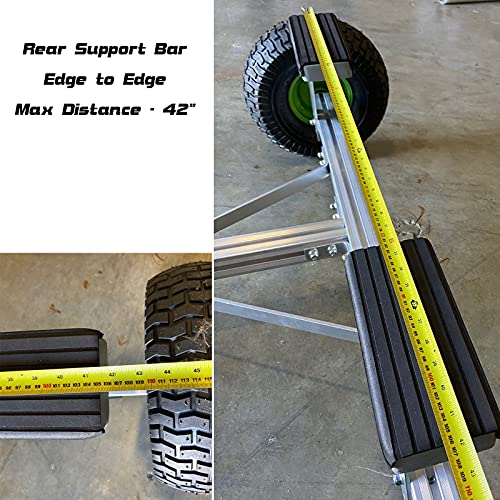 Seamax Portable Boat Carry and Launch Hand Dolly Set with 16” Pneumatic Wheels Black