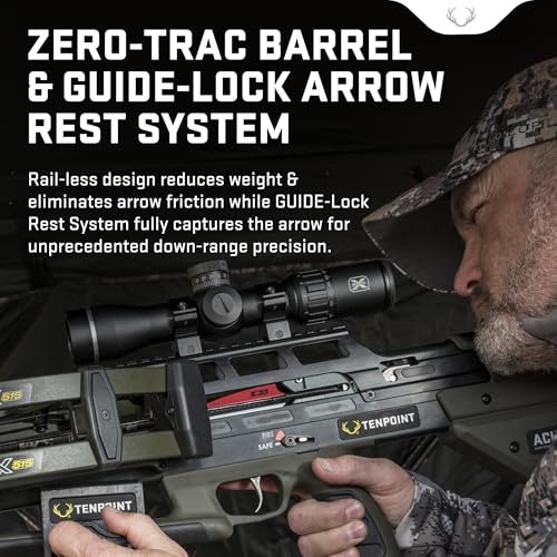 TenPoint TX 440 Crossbow Moss Green - 440 FPS, ACUslide MAXX, EVO-X Elite Scope & CenterPunch HPX Arrows