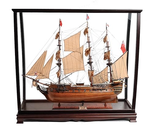 HomeRoots Hand-Painted HMS Surprise 1796 Tabletop Display Boat Multicoloured