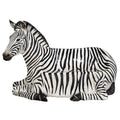 Design Toscano African Striped Zebra Photo-Op Sculptural Bench 68 Inch Black/White