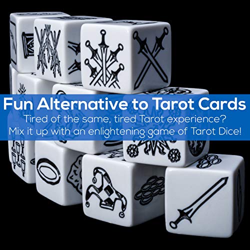 Hengulus Finely Etched Tarot Dice Fortune Telling Game Set
