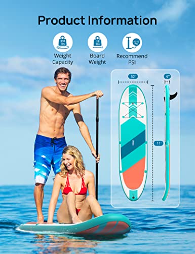 Evajoy Inflatable Stand Up Paddle Board SUP Orange