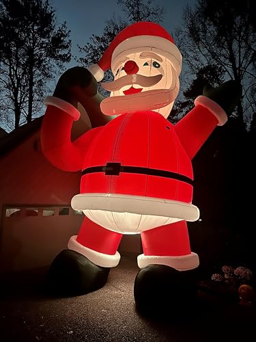 OZIS Giant 20Ft Inflatable Santa Claus Red