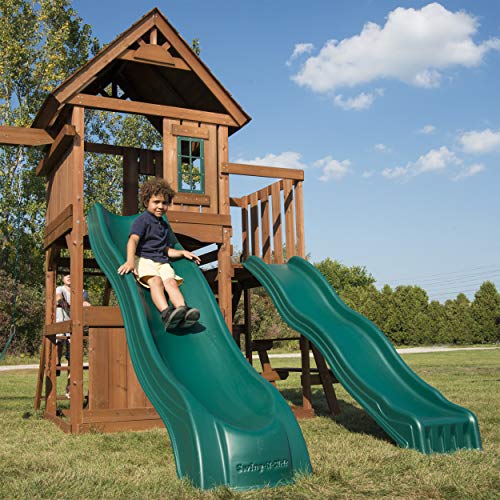 Swing-N-Slide Knightsbridge Deluxe Wooden Swing Set Wood